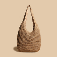 Violet | Women's Woven Straw Beach Shoulder Bag