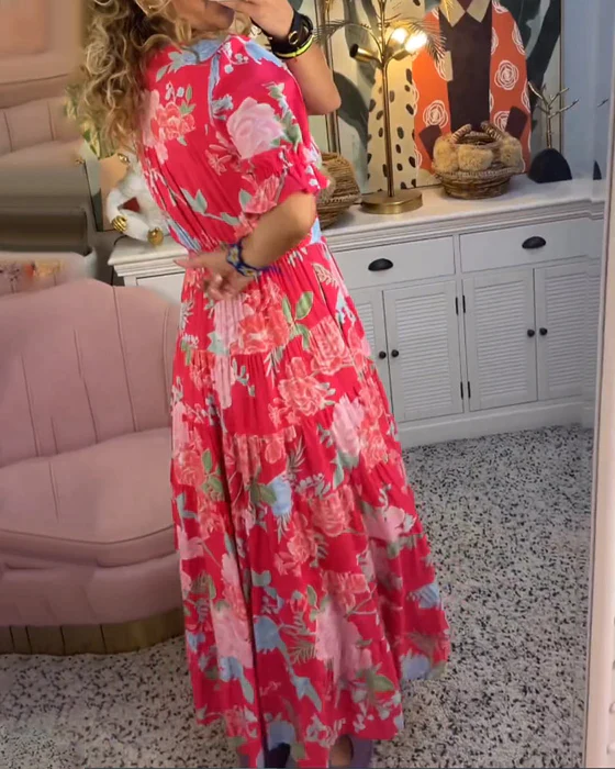 Charmantes Blumen Kleid Summer dress (3)