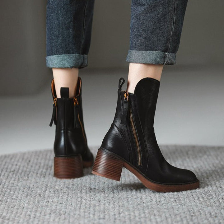 Comfortable Women's Ankle Boots in Premium Leather (8)
