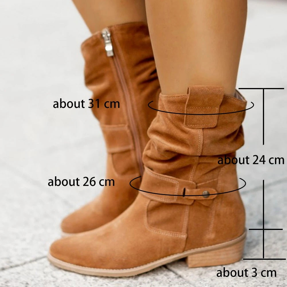 Comfortable Women's Brown Boots for Autumn (11)