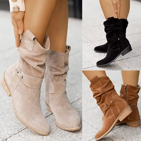 Comfortable Women's Brown Boots for Autumn (12)