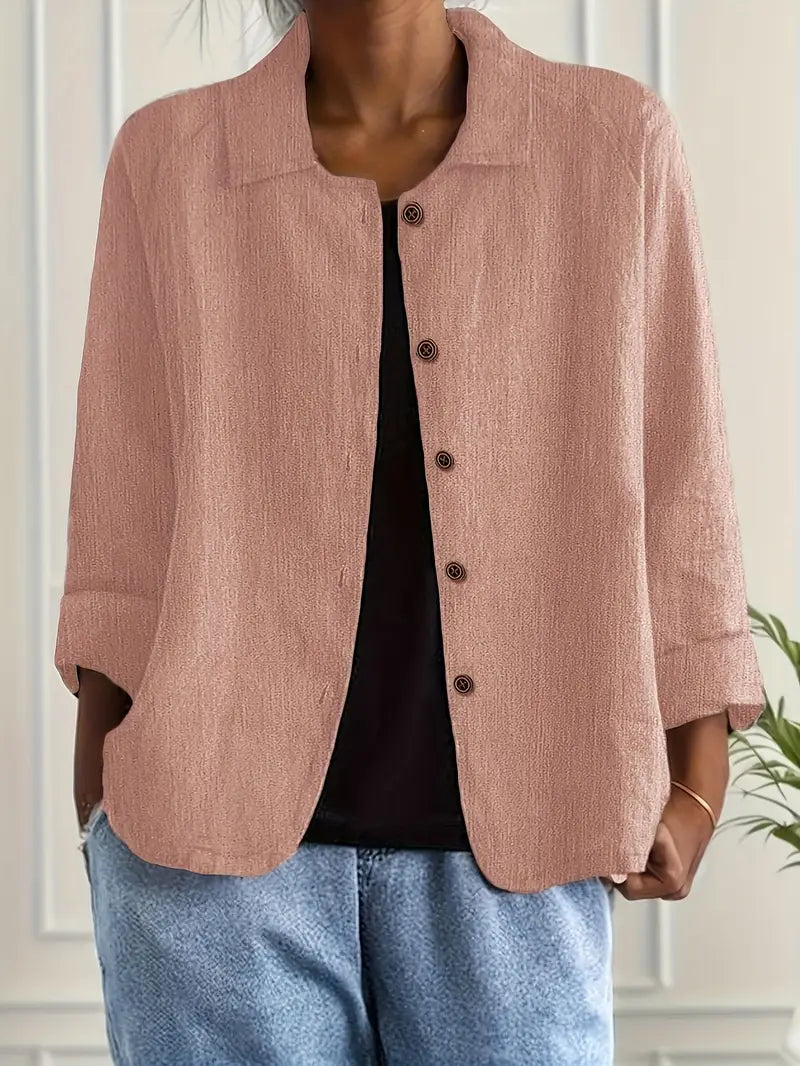 Damen Casual Leichte Jacke Mit w kolorze Różowy