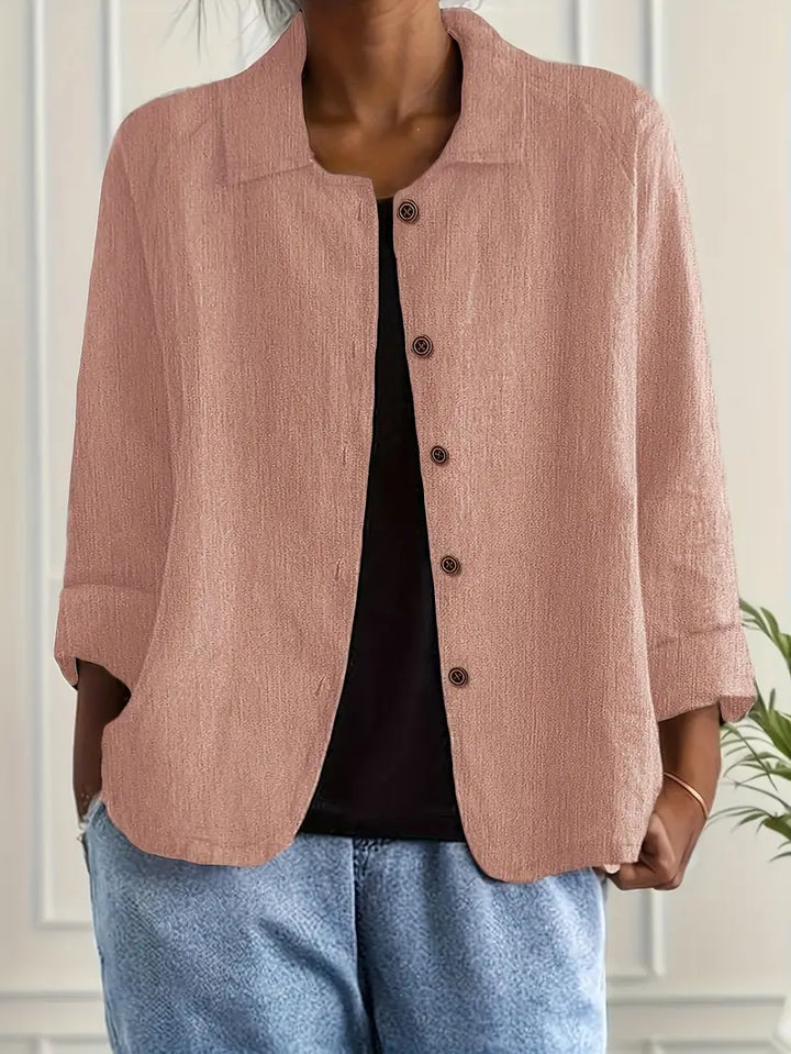 Damen Casual Leichte Jacke Mit w kolorze Różowy