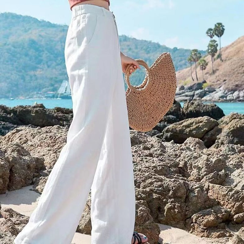 Damenhose | Klassische Hose mit weitem (2)