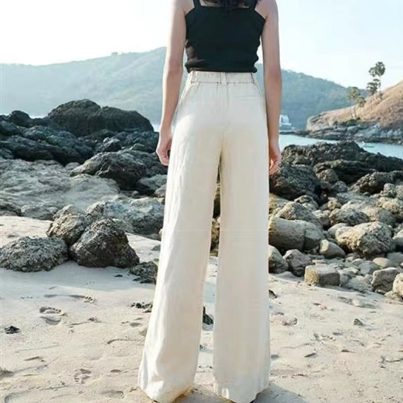 Damenhose | Klassische Hose mit weitem (5)