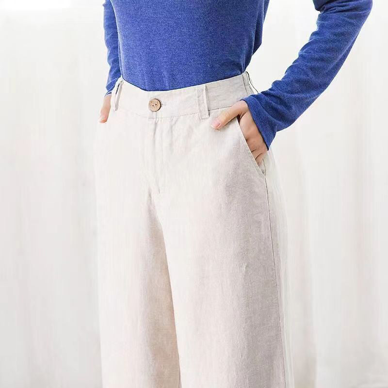 Damenhose | Klassische Hose mit weitem (7)
