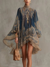 Cornelia | Women's Elegant Baroque Midi Dress
