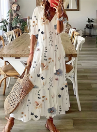 Monica | Women's Elegant Floral Midi Dress