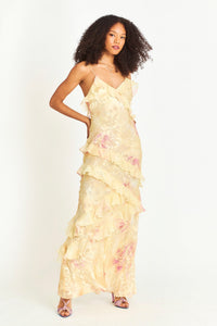 Bianca | Women's Layered Floral Maxi Dress for Weddings
