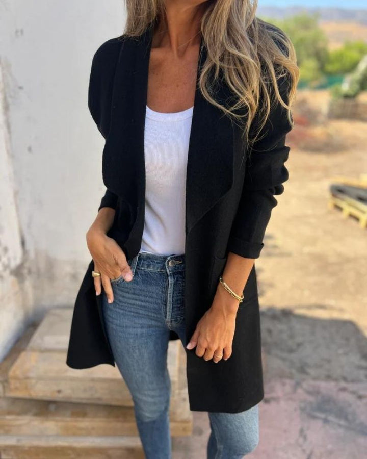 Damski kardigan elegancki na każdy dzień w kolorze Czarny