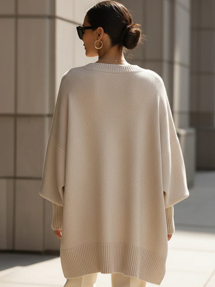 Damski Pullover Elegancki Minimalistyczny (4)