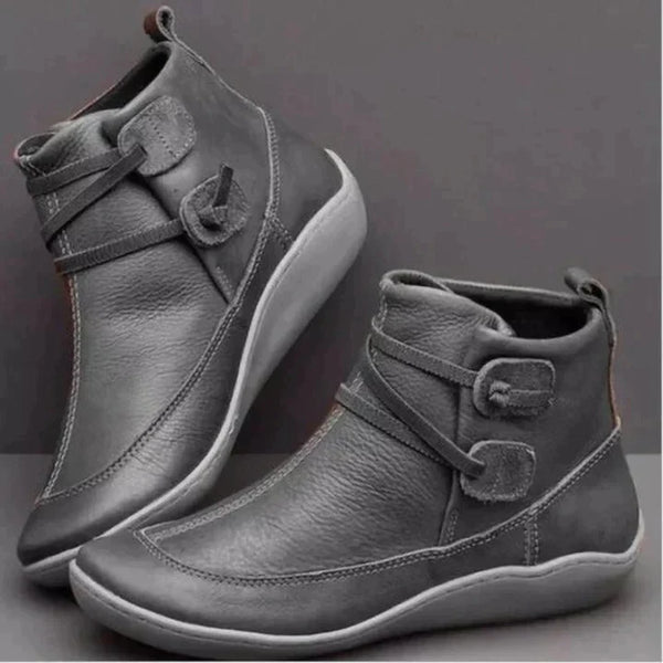 Damskie eleganckie buty ortopedyczne na każdy dzień w kolorze Szary