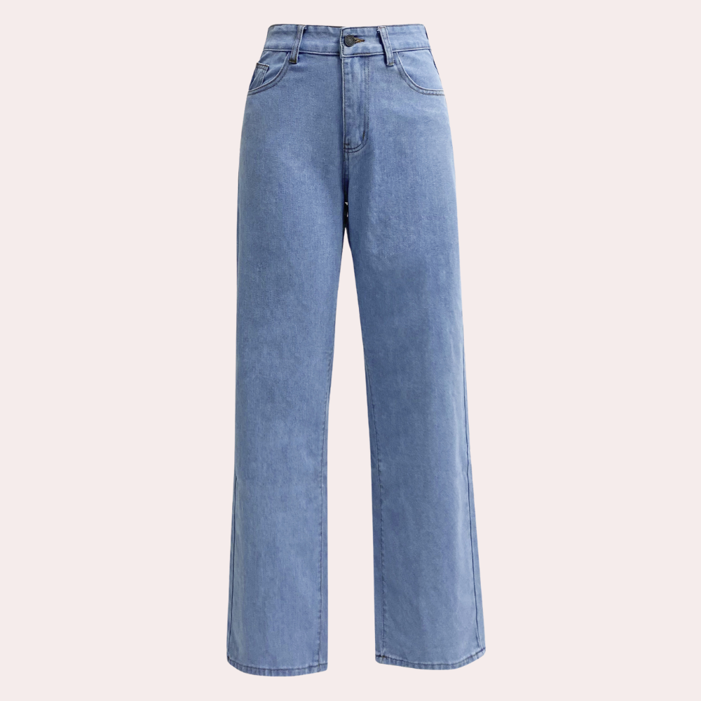 Damskie klasyczne jeans wysoki stan (5)