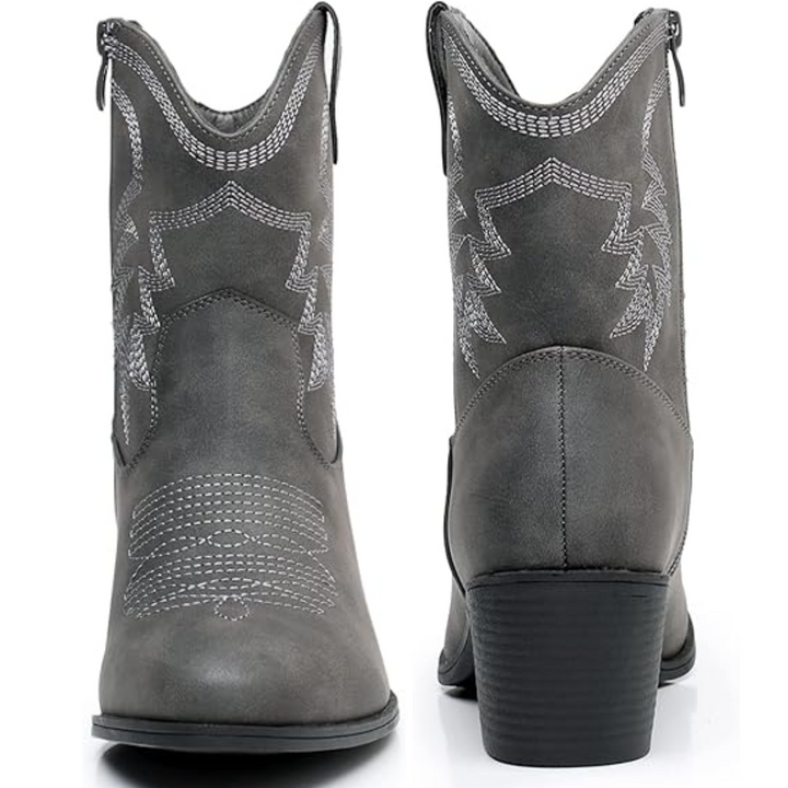 Damskie klasyczne półwysokie buty kowbojskie (2)