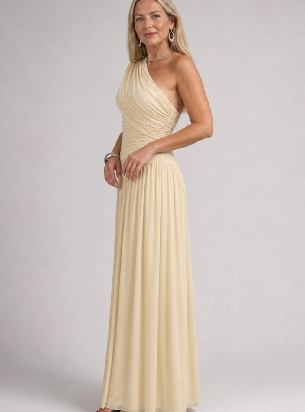 Draped Sequin Party Dress Maxi for Women (5)
