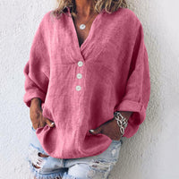 Monica | Women's Elegant Cotton Linen Pullover