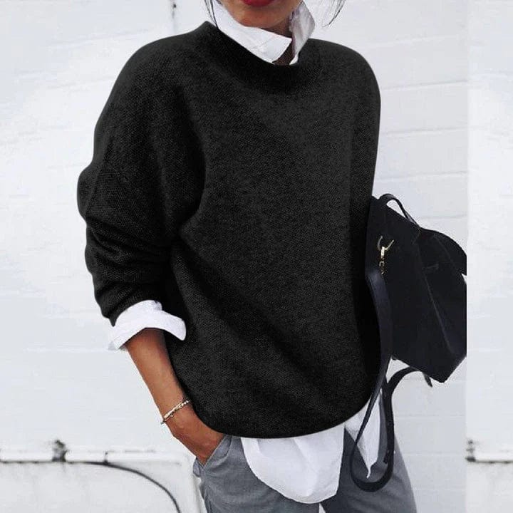 Elegancki Pullover Wszechstronny w kolorze Czarny