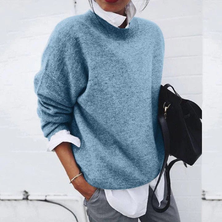 Elegancki Pullover Wszechstronny w kolorze Niebieski