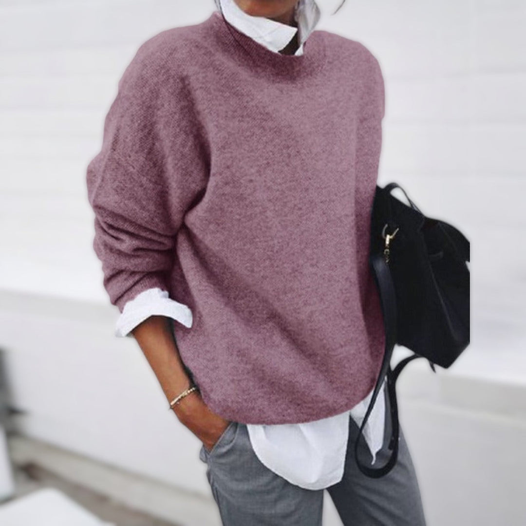 Elegancki Pullover Wszechstronny w kolorze Różowy