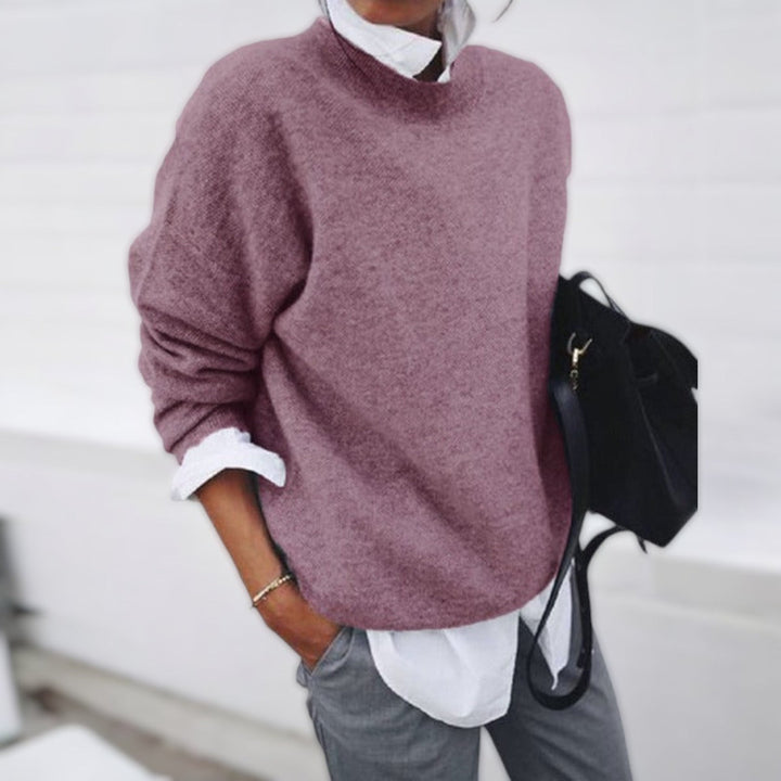 Elegancki Pullover Wszechstronny w kolorze Różowy