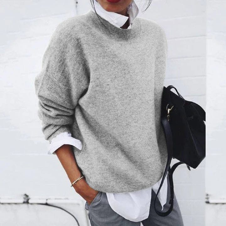 Elegancki Pullover Wszechstronny w kolorze Szary