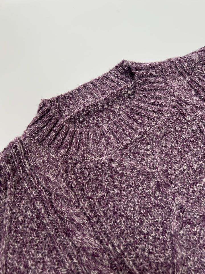 Elegant Cable-Knit Jumper Dress for Evenings (5)