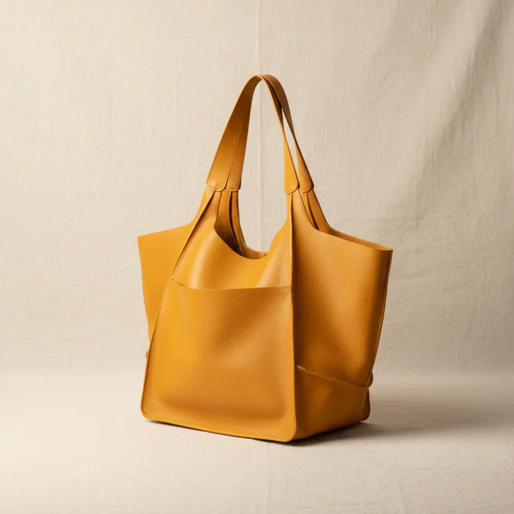 Elegant Everyday Tote Bag in Vintage Leather (2)