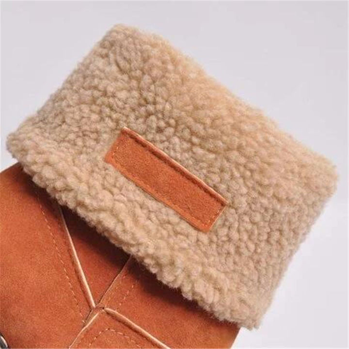 Foldable Women's Brown Boots for Autumn (3)