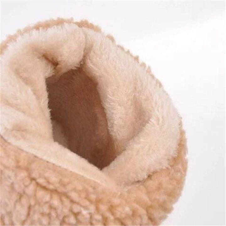 Foldable Women's Brown Boots for Autumn (4)