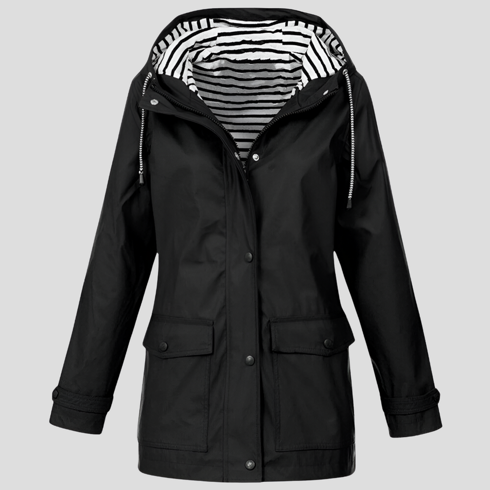 Insulated Waterproof Winter Coat for Women in Black