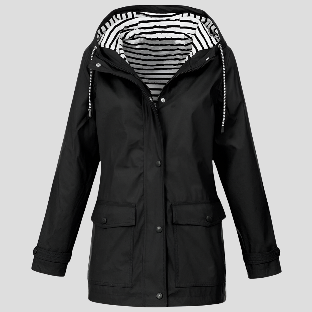Insulated Waterproof Winter Coat for Women in Black