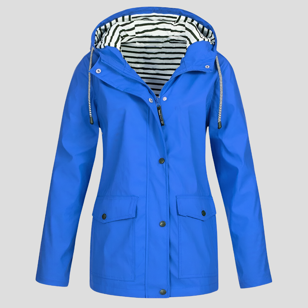 Insulated Waterproof Winter Coat for Women in Blue