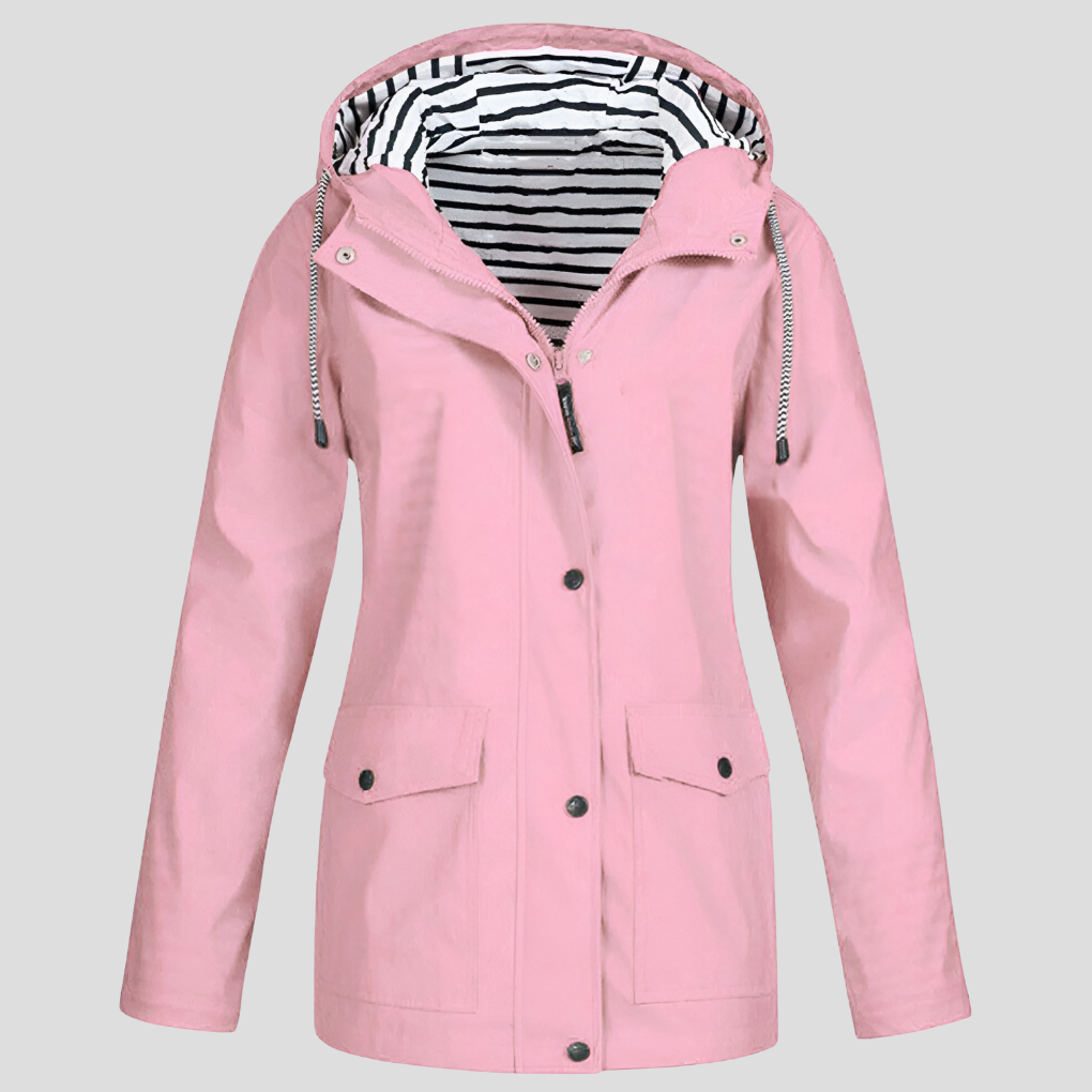 Insulated Waterproof Winter Coat for Women in Pink