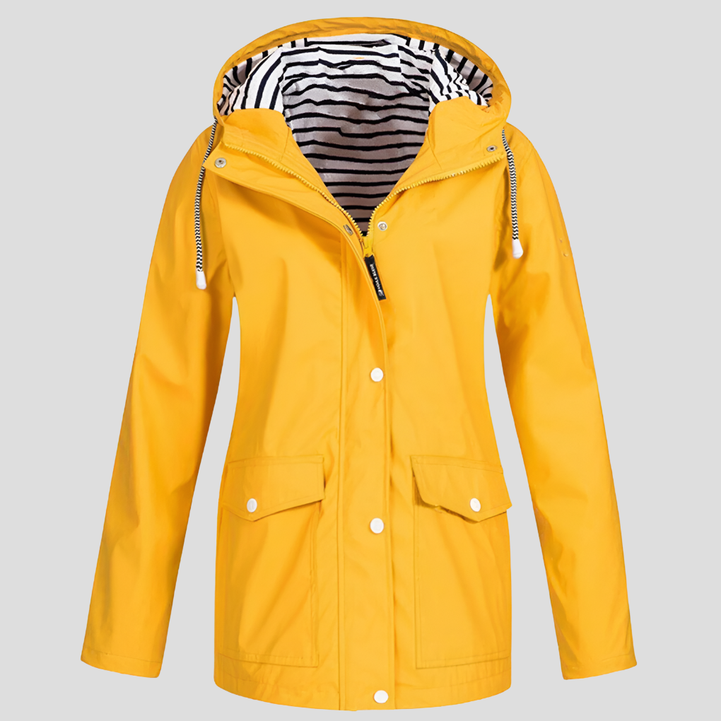 Insulated Waterproof Winter Coat for Women in Yellow
