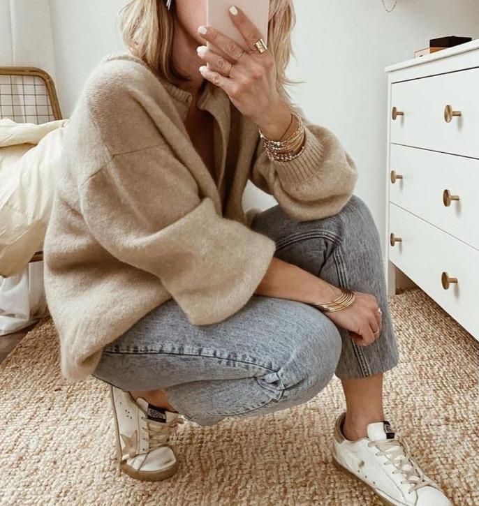 Ladies Autumn Cosy Jumper Cardigan (3)