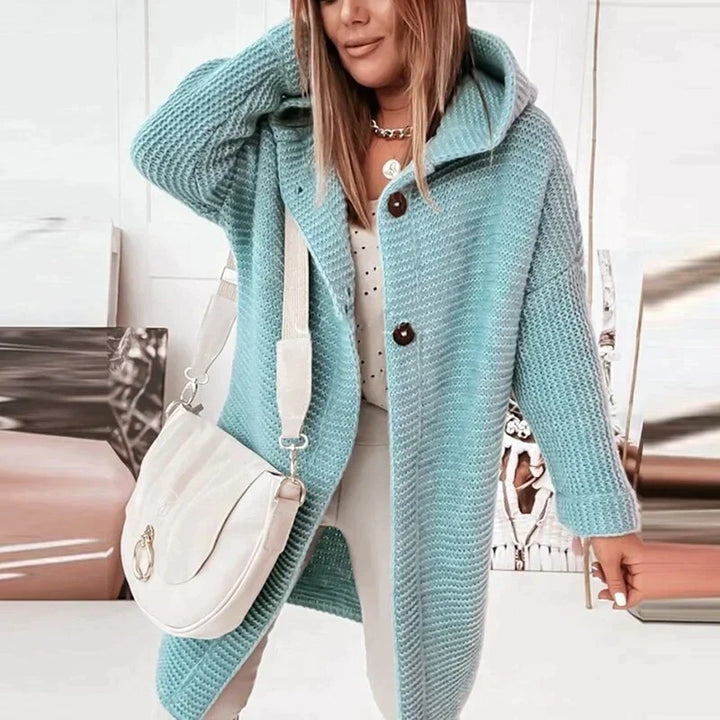 Long Cardigans for Women Autumn Warmth in Blue
