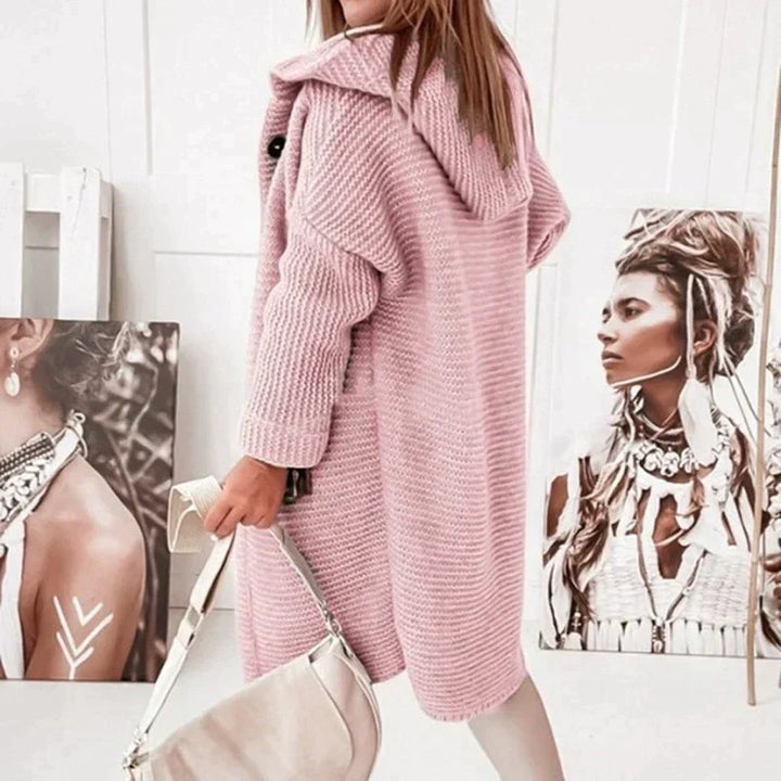 Long Cardigans for Women Autumn Warmth in Pink 2
