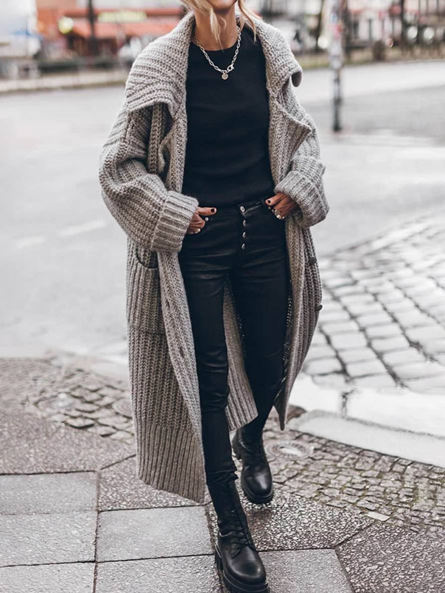 Long Cardigans for Women in Ribbed Knit (2)