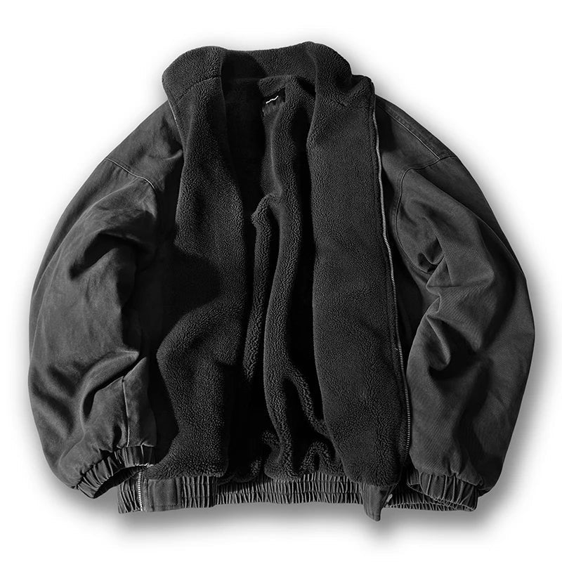 Men's Autumn Casual Jacket with Zipper in Grey