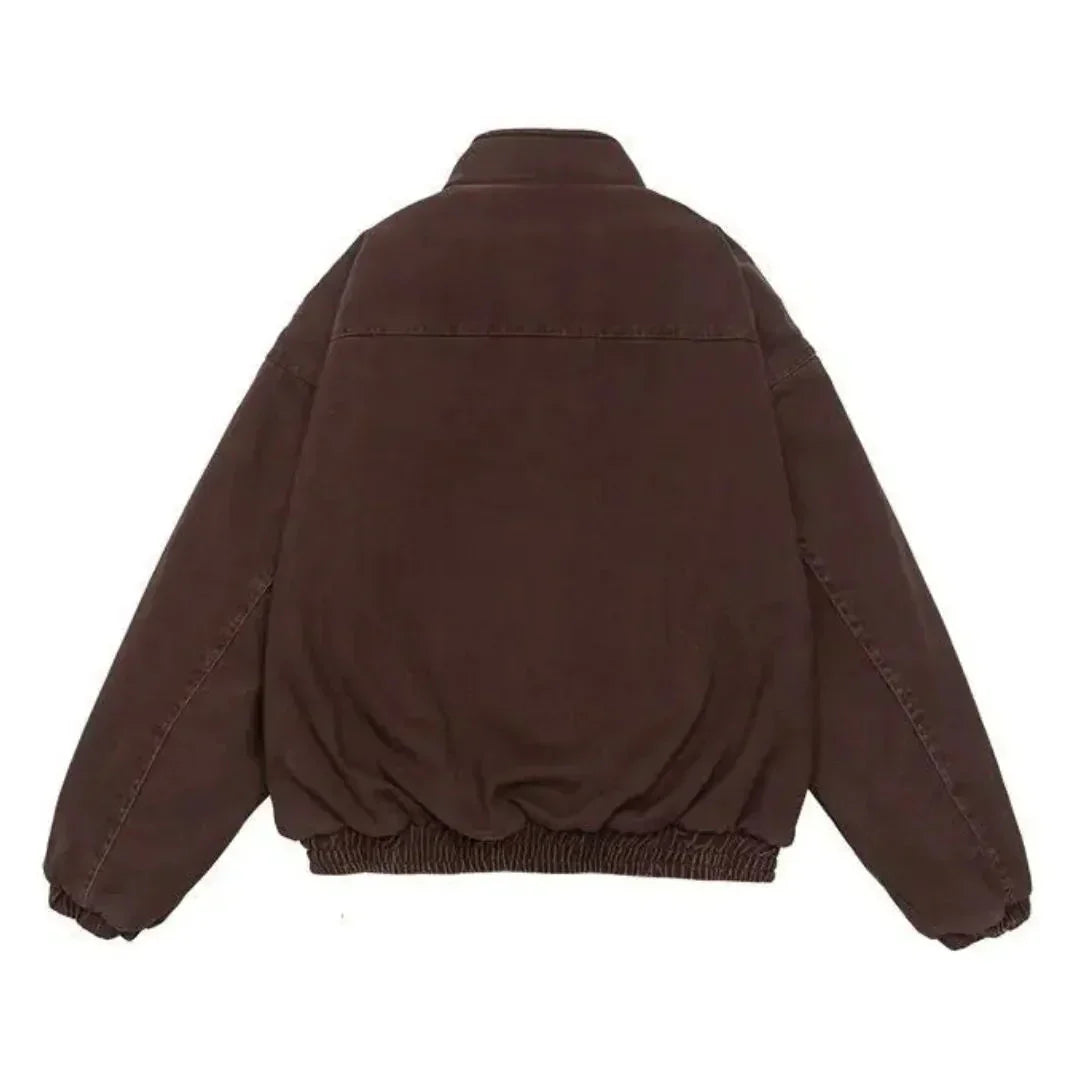 Men's Autumn Casual Jacket with Zipper in Red 3