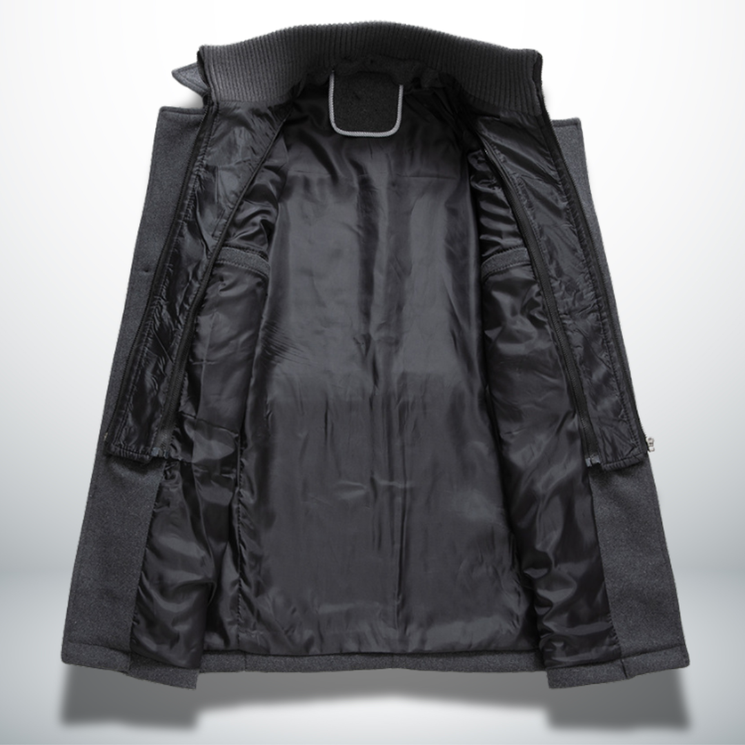 Men's Autumn Jacket, Smart-Casual Button-Front (6)