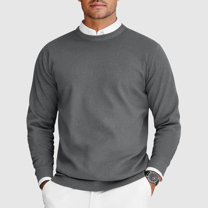 Men's Christmas Sweater for Layering in Grey