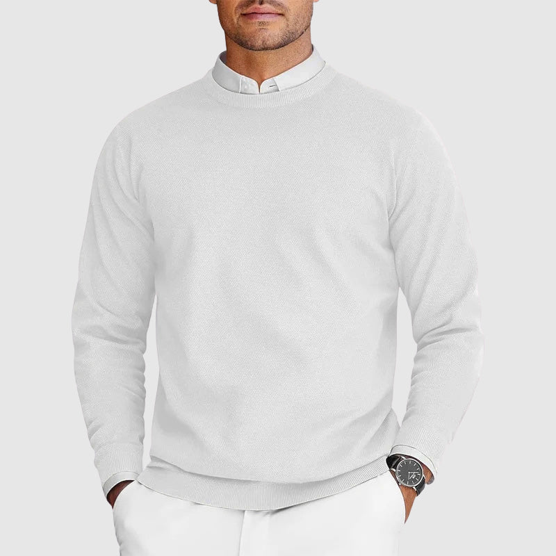 Men's Christmas Sweater for Layering in White