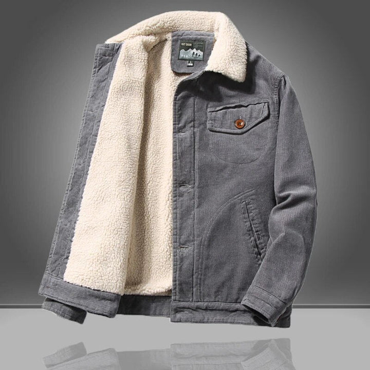 Men's Comfortable Structured Autumn Coat in Grey