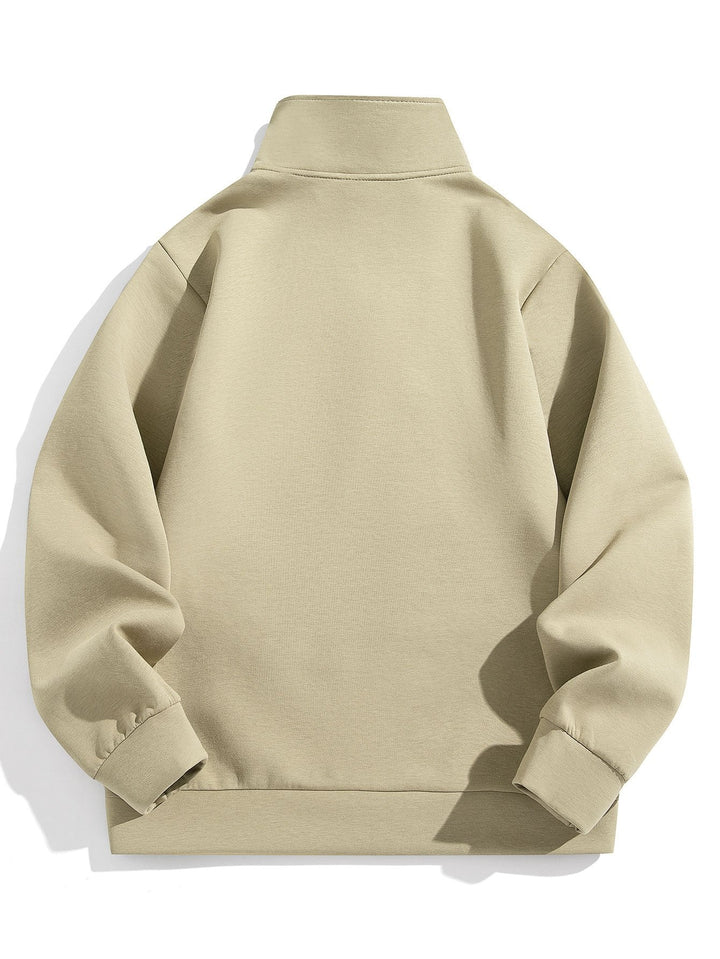 Men's Cotton-Blend Quarter-Zip Jumper for Smart Casual (6)