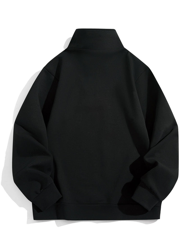 Men's Cotton-Blend Quarter-Zip Jumper for Smart Casual (7)