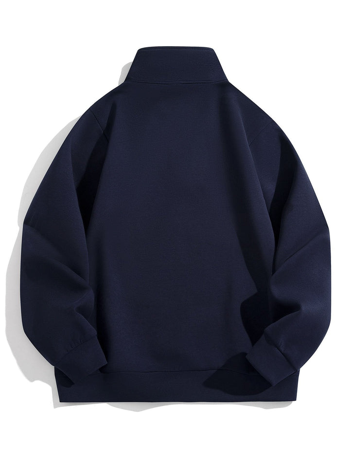 Men's Cotton-Blend Quarter-Zip Jumper for Smart Casual (9)