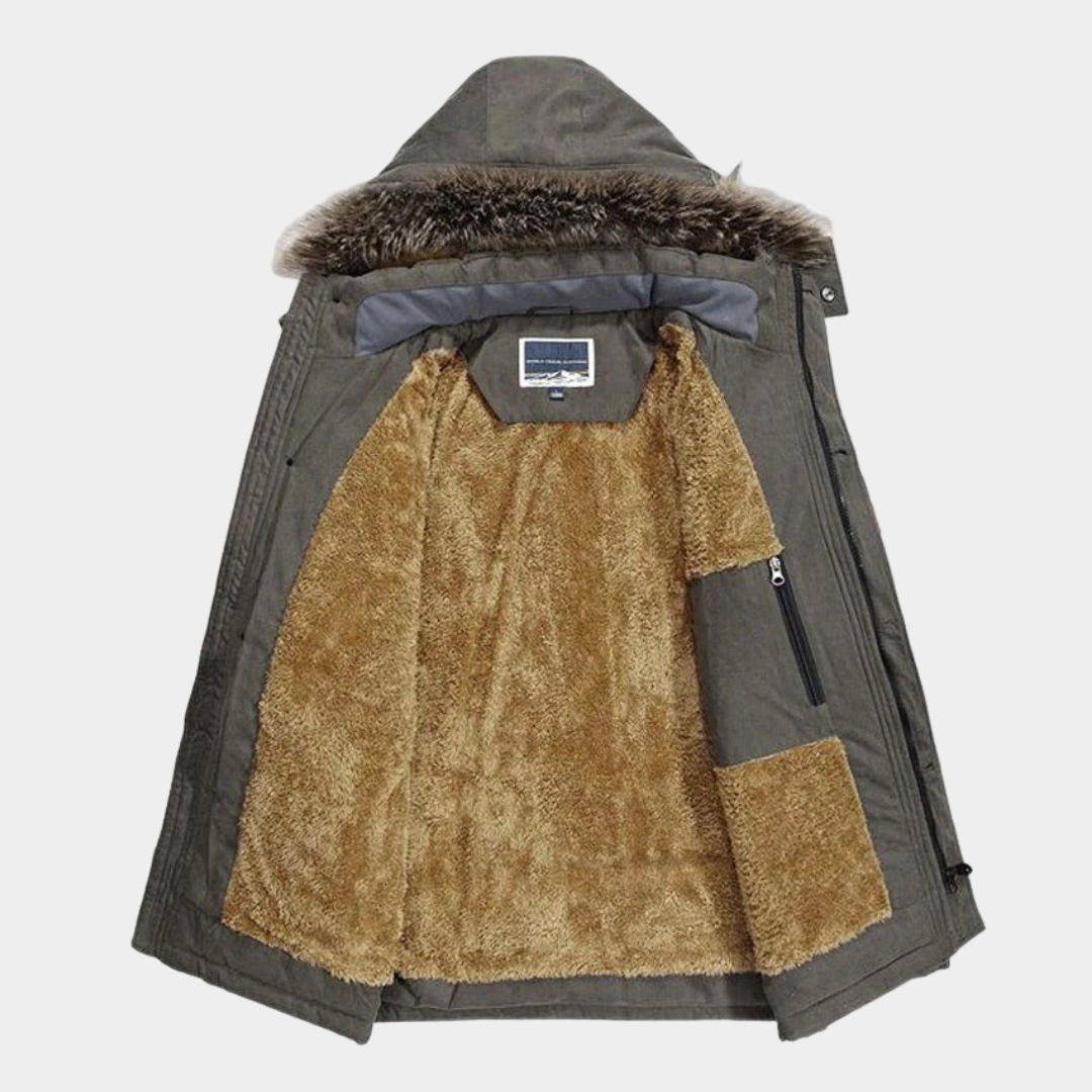 Men's Hooded Autumn Jacket with Fleece Lining (11)