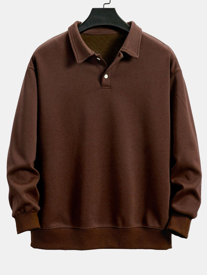 Men's Jumper Dress Code Cotton Polo in Brown