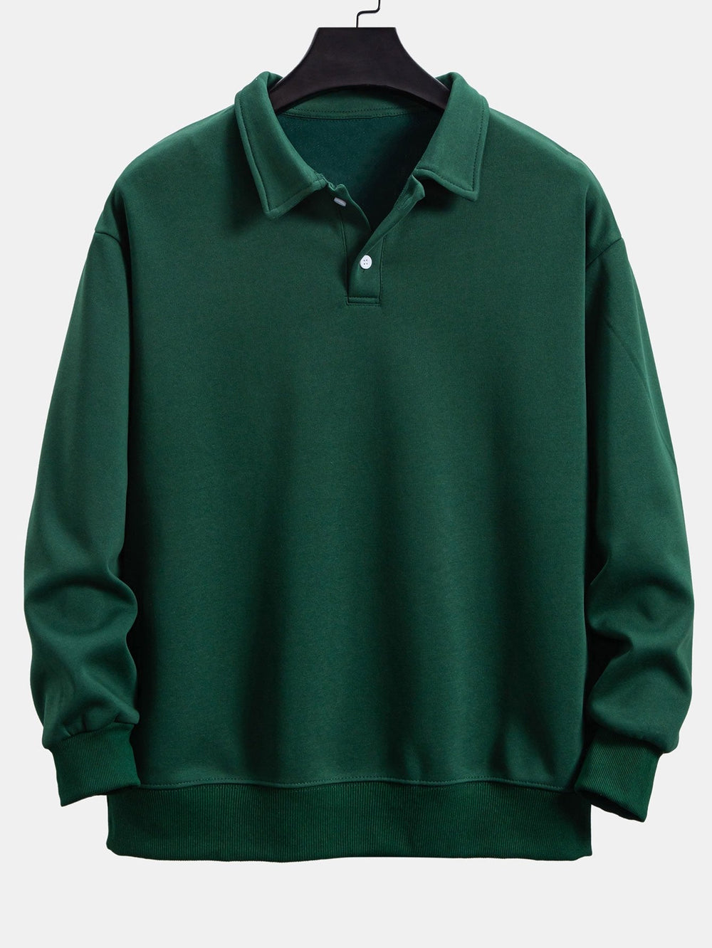 Men's Jumper Dress Code Cotton Polo in Dark Green